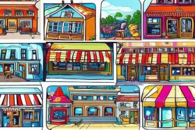 各种小店简笔画可爱又好看 - 各种小店简笔画可爱又好看图片