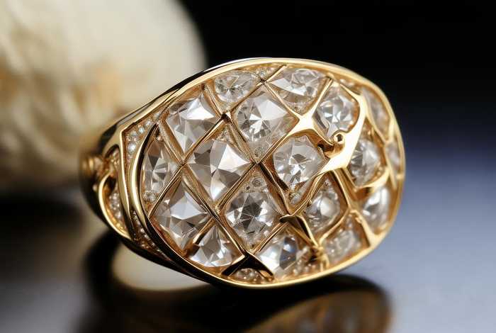 chanel戒指菱格真假对比、chanel菱格戒指真假鉴别