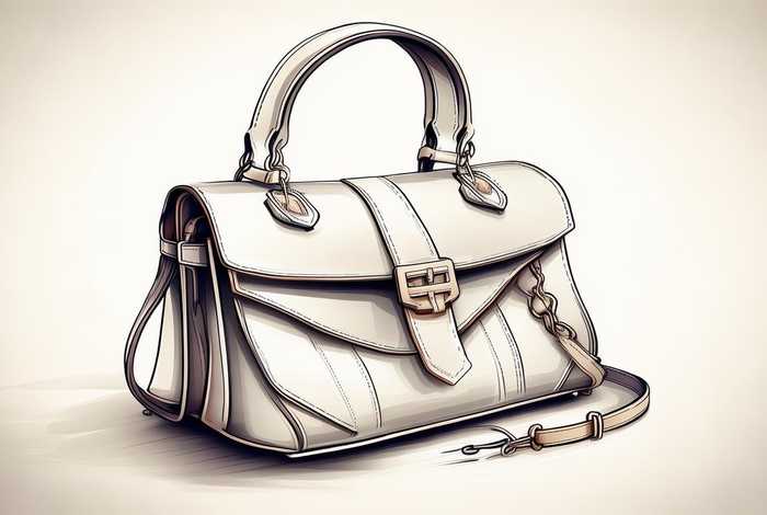 包包款式图线稿；包包款式图手绘
