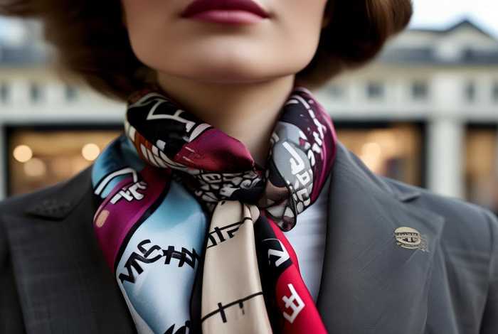 chanel包搭丝巾（chanel丝巾真假辨别）