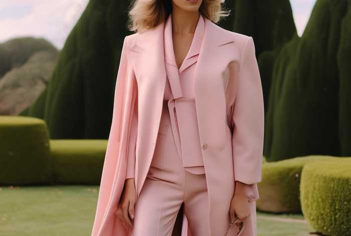 chanel粉色套装、chanel粉色外套