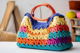 钩针钩今年最时尚包包视频小饰品，钩针钩今年最时尚包包视频教程