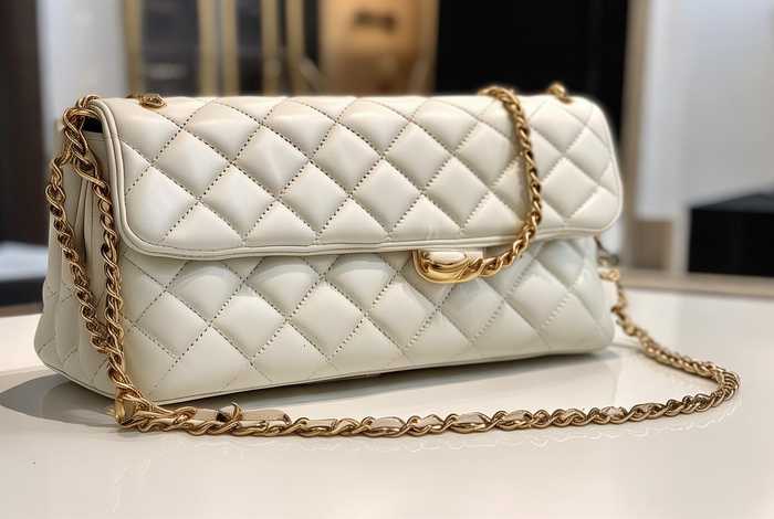 chanel香奈儿19bag中号专柜价，99新chanel(香奈儿)chanel 19 bag中号口盖斜挎包