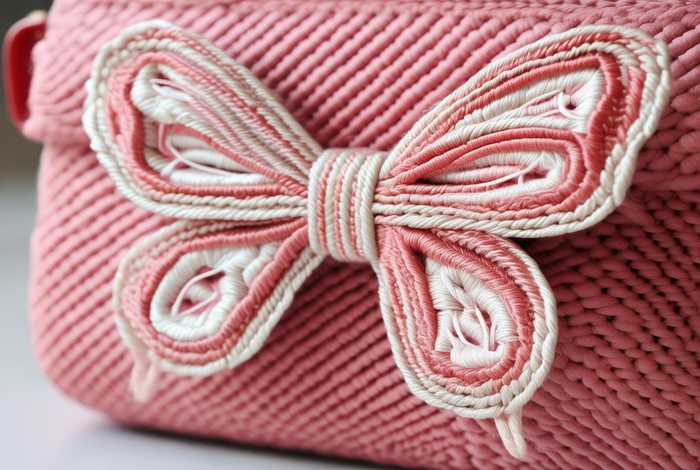 包包钩织教程，蝴蝶结包包钩织教程