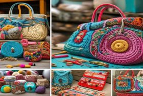 钩各种款式的包包；钩各种款式的包包怎么钩