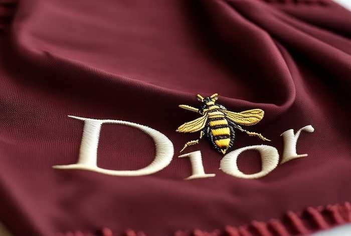 迪奥标志logo蜜蜂刺绣（迪奥标志logo蜜蜂刺绣图片）