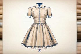 chanel服装设计图，chanel服装设计手稿