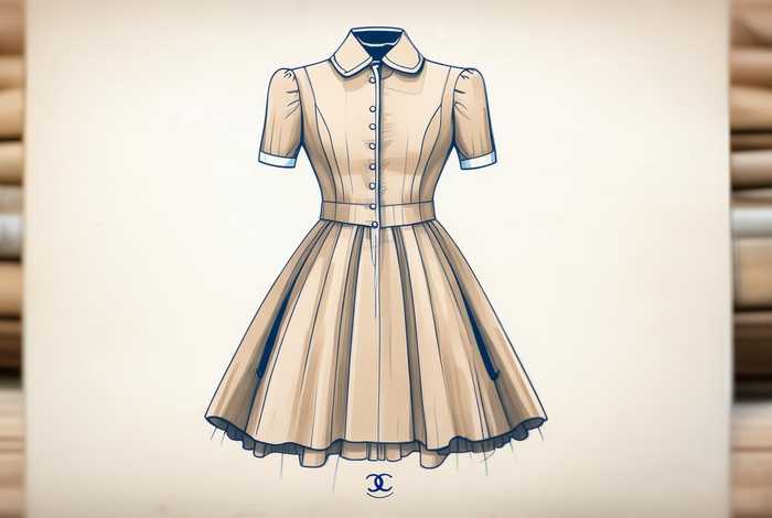 chanel服装设计图，chanel服装设计手稿