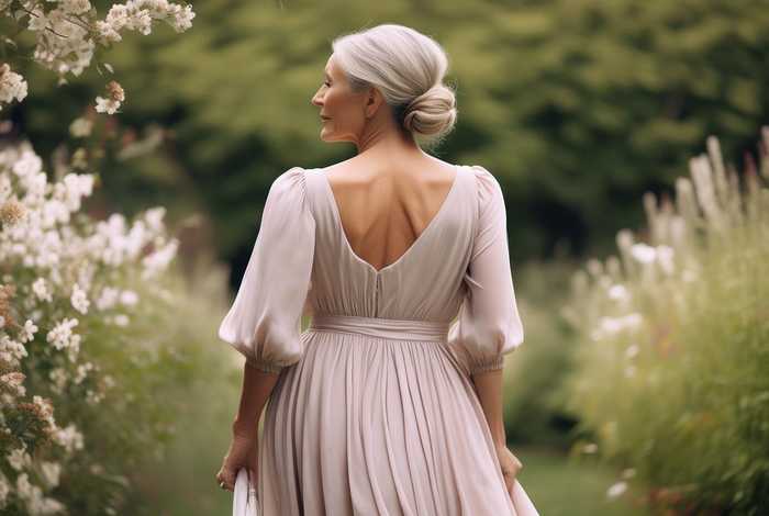 50岁女士穿连衣裙的图片，50岁女士穿连衣裙的图片大全