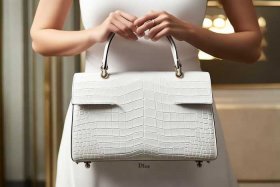 迪奥白色鳄鱼皮包包、迪奥白色鳄鱼皮包包好看吗