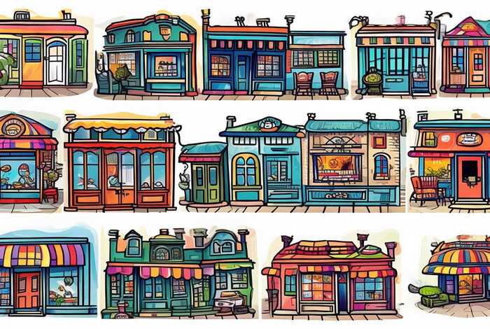 各种小店简笔画可爱又好看 - 各种小店简笔画可爱又好看图片