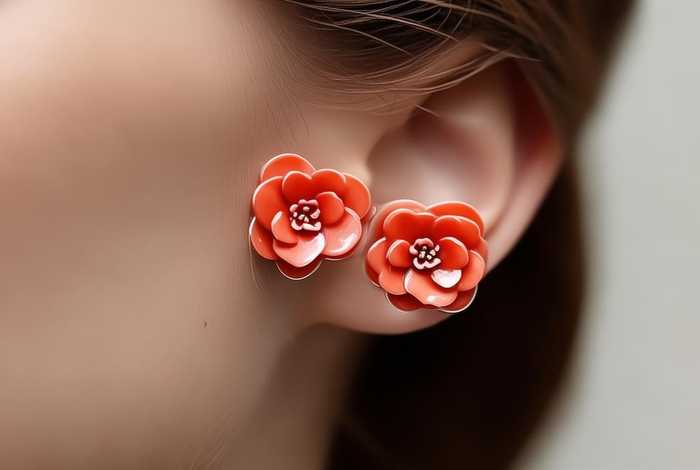 chanel耳钉山茶花,chanel山茶花陶瓷耳钉 chanel耳钉山茶花,chanel山茶花陶瓷耳钉