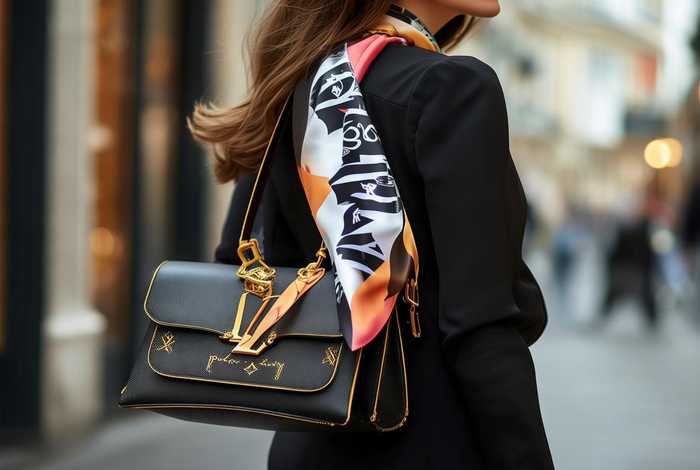 lv达芙妮包包丝巾系法、lv达芙妮包配丝巾