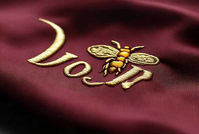 迪奥标志logo蜜蜂刺绣（迪奥标志logo蜜蜂刺绣图片）