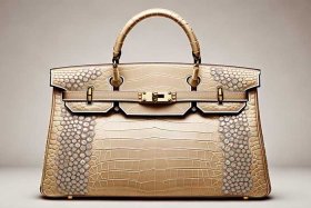 爱马仕钻扣鳄鱼女包 - 爱马仕鳄鱼皮钻扣包