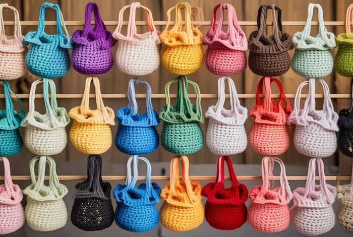 100种小挎包的钩法水桶包；超漂亮水桶包包的钩法