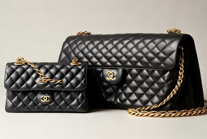 chanel cf woc尺寸，chanel cf jumbo 尺寸