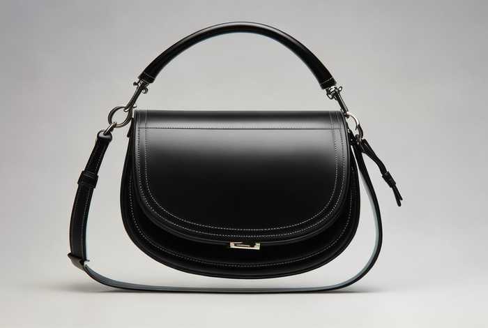 迪奥黑色牛皮马鞍包（迪奥马鞍包磨砂哑光黑色）