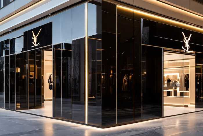 ysl门店装修；ysl专门店