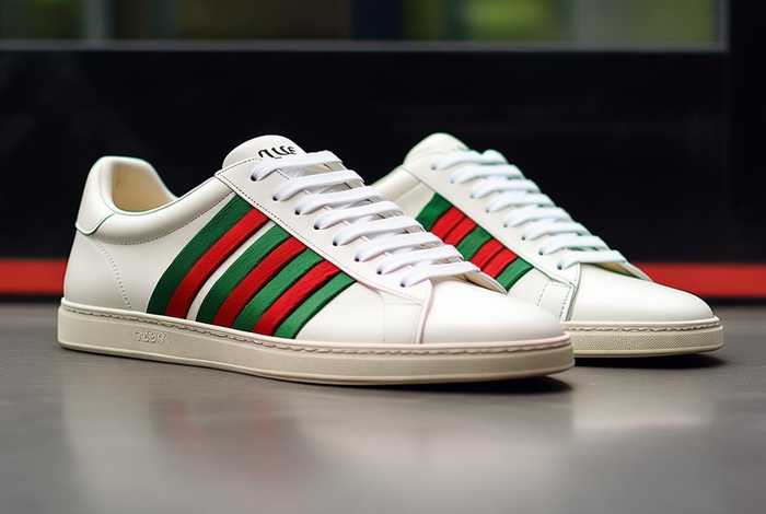 gucci古驰官网鞋子，gucci古驰官网鞋子男白 休闲鞋红绿织带