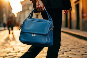 古驰gucci男包蓝带子 gucci男包 蓝色斜挎包