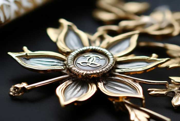 chanel鲜花胸针、chanel胸针钢印真假鉴别