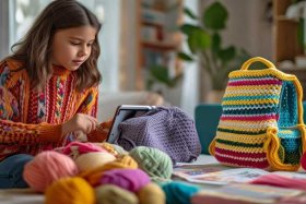 钩针钩今年最时尚包包钩法；钩针钩今年最时尚包包钩法钩织小女孩背包的视频