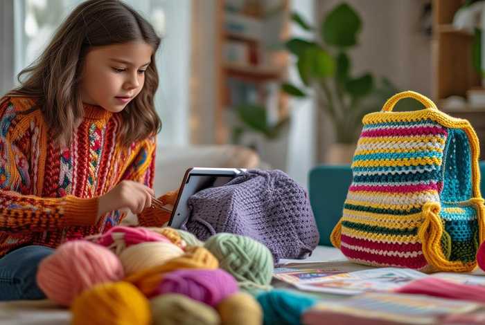 钩针钩今年最时尚包包钩法；钩针钩今年最时尚包包钩法钩织小女孩背包的视频教程