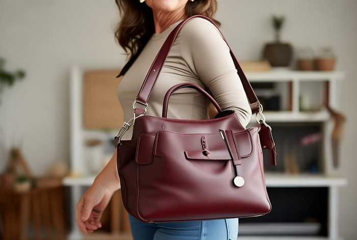 50岁女人背的斜挎包图片；50岁女人背的斜挎包图片大全