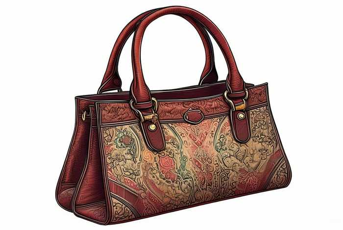 包包款式图手绘高清；包包款式图手绘和上色