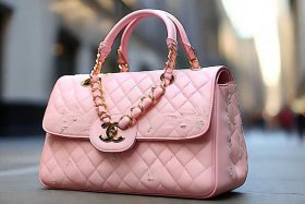 chanel 19bag 芭比粉 丹宁，chanel芭比粉包包