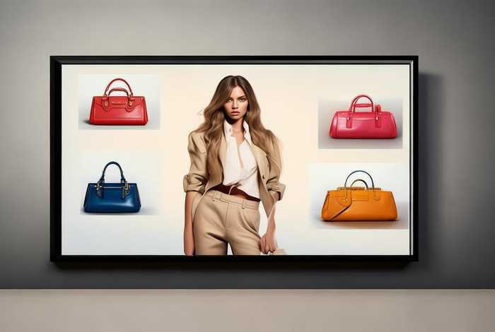 包包女模特，女包模特海报