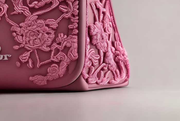 迪奥官方旗舰店包包粉色刺绣（迪奥官方旗舰店包包粉色刺绣图片）