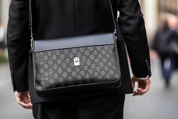 gucci 男士斜挎包，gucci 男士斜挎包黑色