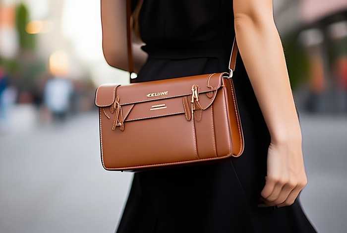 celine斜挎包棕色、celine strap斜挎包