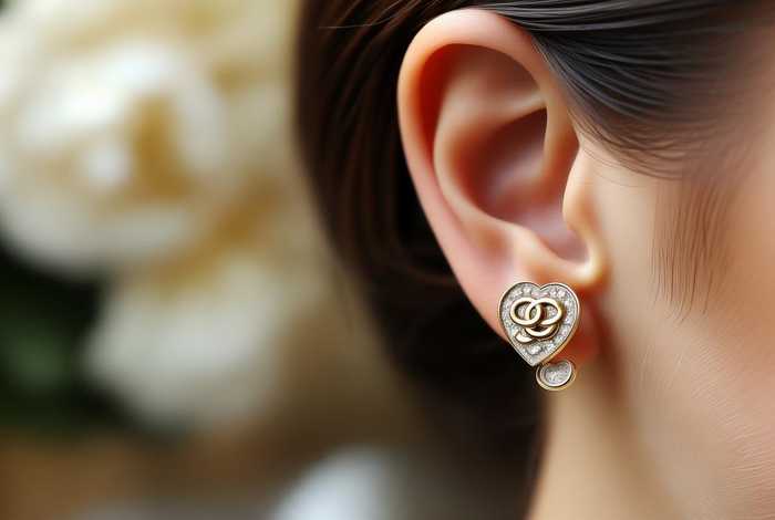 chanel方糖耳钉，chanel经典款耳钉