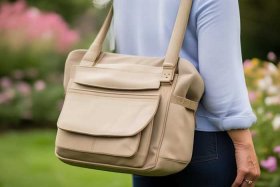 帆布斜挎包中老年妈妈款 - 帆布斜挎包 中老年