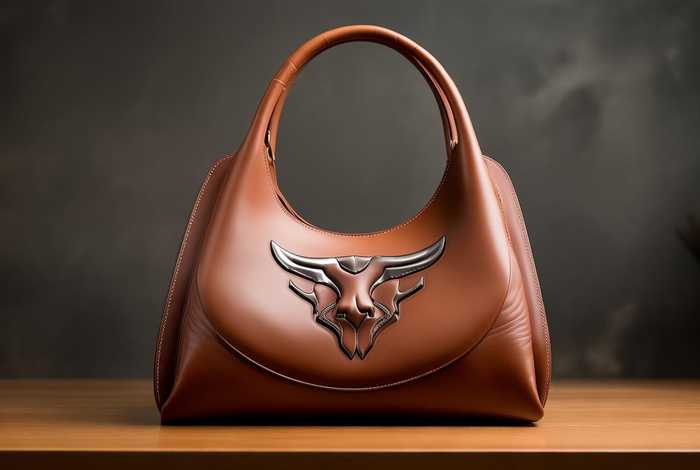 包包品牌标志logo大全 牛头；logo是牛头商标的皮包