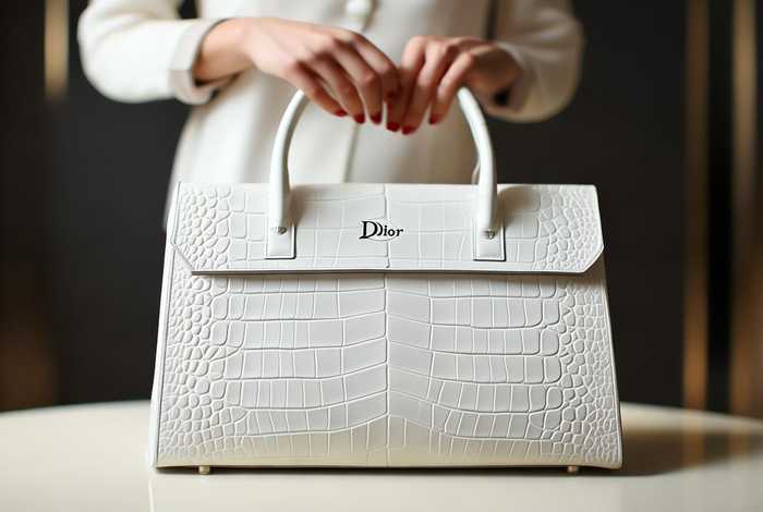 迪奥白色鳄鱼皮包包、迪奥白色鳄鱼皮包包好看吗