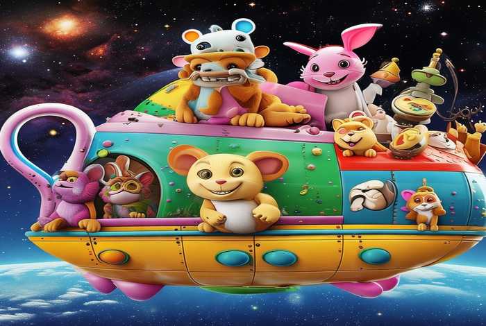 各种小动物卡通图片 各种小动物卡通图片宇宙飞船