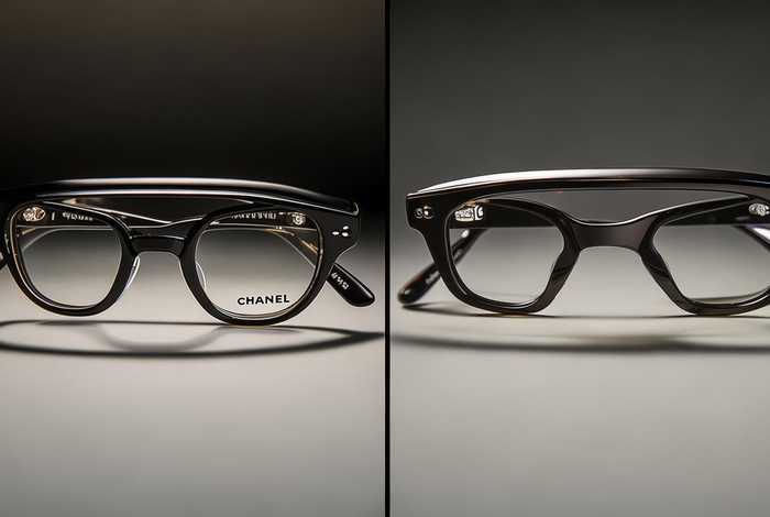chanel眼镜真假对比，chanel眼镜框真假
