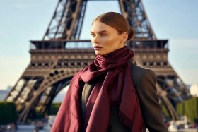 chanel围巾搭配 chanel paris围巾