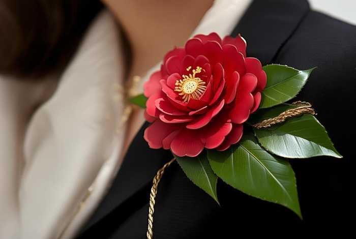 chanel胸针山茶花；chanel的山茶花胸针