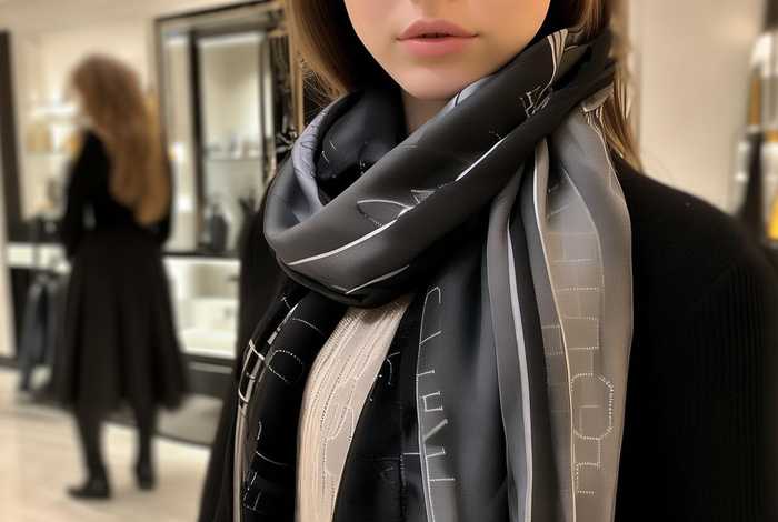 古驰围巾女款专柜价格黑灰（古驰围巾女款专柜价格秋冬）