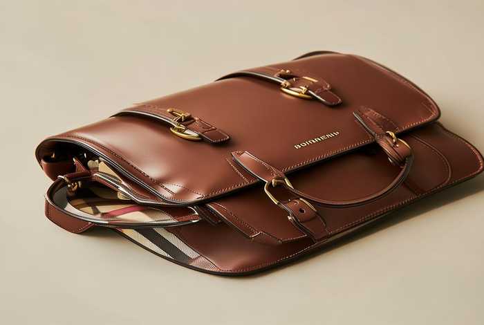 burberry革硬包；burberry的包是皮的吗