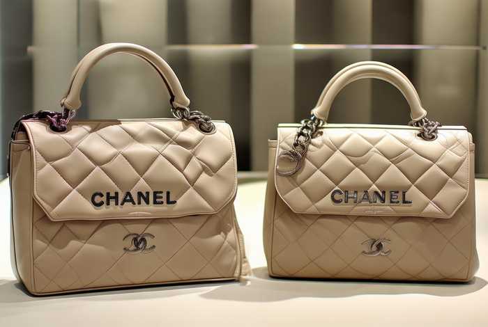 chanel cf中号（chanel cf小号中号对比）