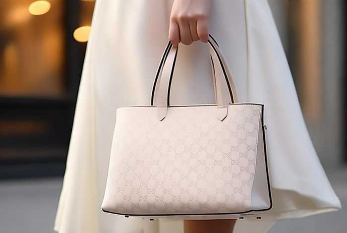 gucci古驰女包粉白，gucci古驰经典款女包白色