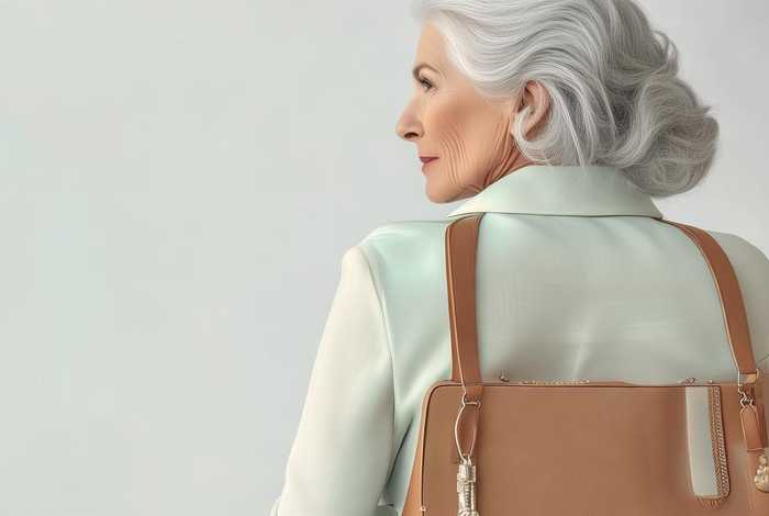 50岁女人背斜挎包好看吗，50岁女人背斜挎包好看吗视频