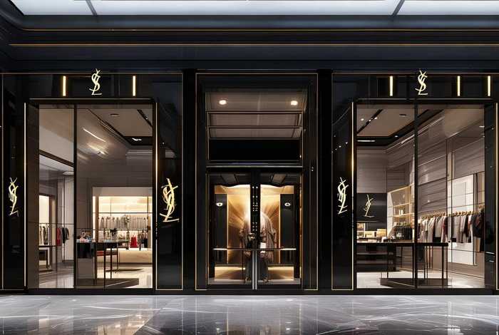ysl门店装修；ysl专门店