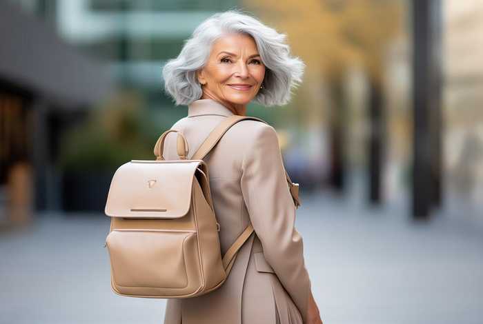 50岁女人背双肩包好看吗（50岁女人背双肩包好看吗图片）